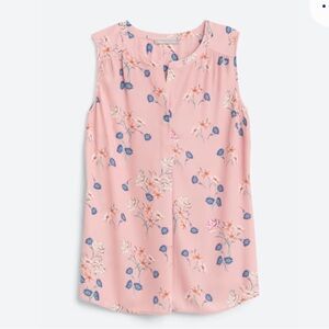 Floral Pink Sleeveless Top